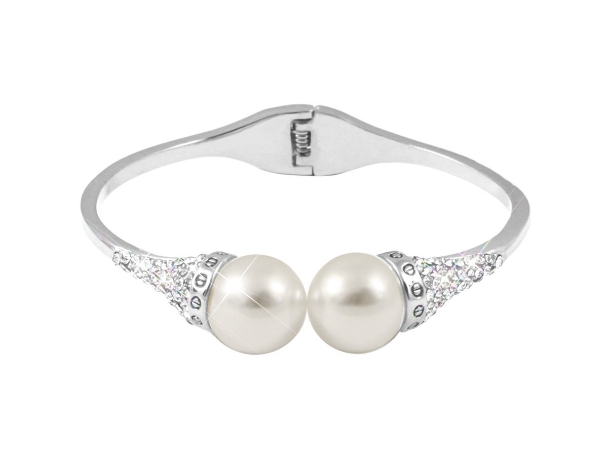 Браслет вечерний Pearl Silver -  купить в интернет-магазине Белый Барс - фото