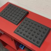Оригинальная планшет-подставка для колец черная кожа