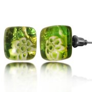 Серьги Мурано Green