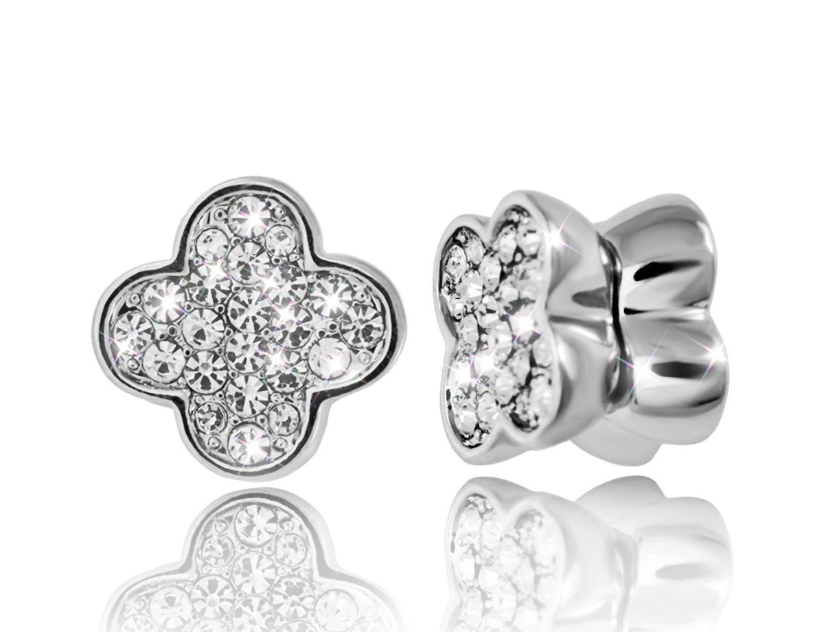 Серьги двойные Beautiful flower -  купить в интернет-магазине Белый Барс - фото