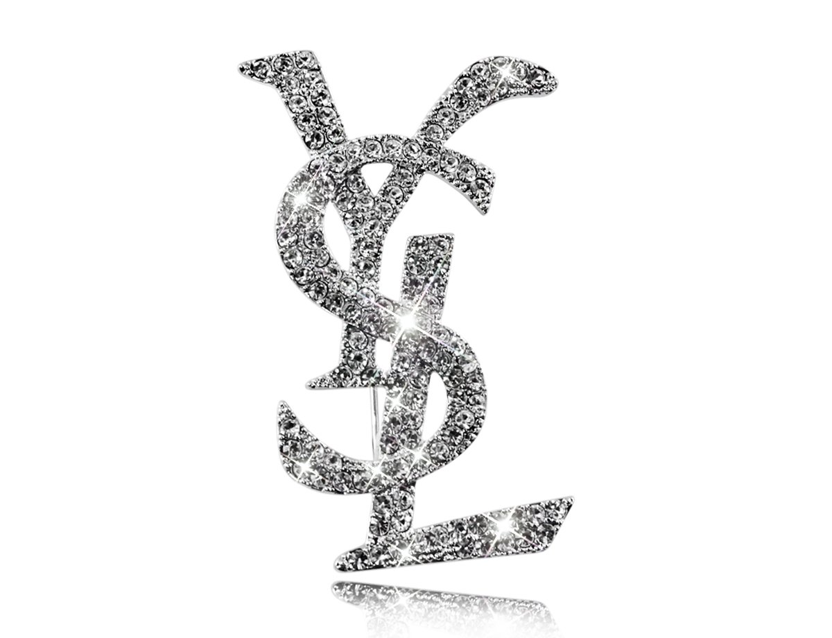 Брошь Буквы YSL  -  купить в интернет-магазине Белый Барс - фото