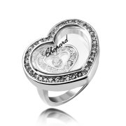  Кольцо в виде сердца Two hearts