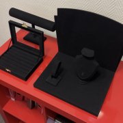 Комплект для украшений из черной замши