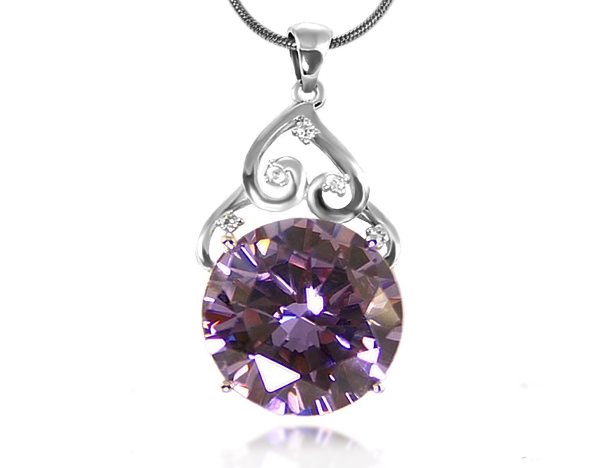 Кулон на цепочке бижутерия Purple -  купить в интернет-магазине Белый Барс - фото