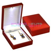 GS-5 Футляр под серьги с подсветкой красный