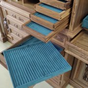 Планшеты для украшений в ящики комода - изумрудная элитная замша