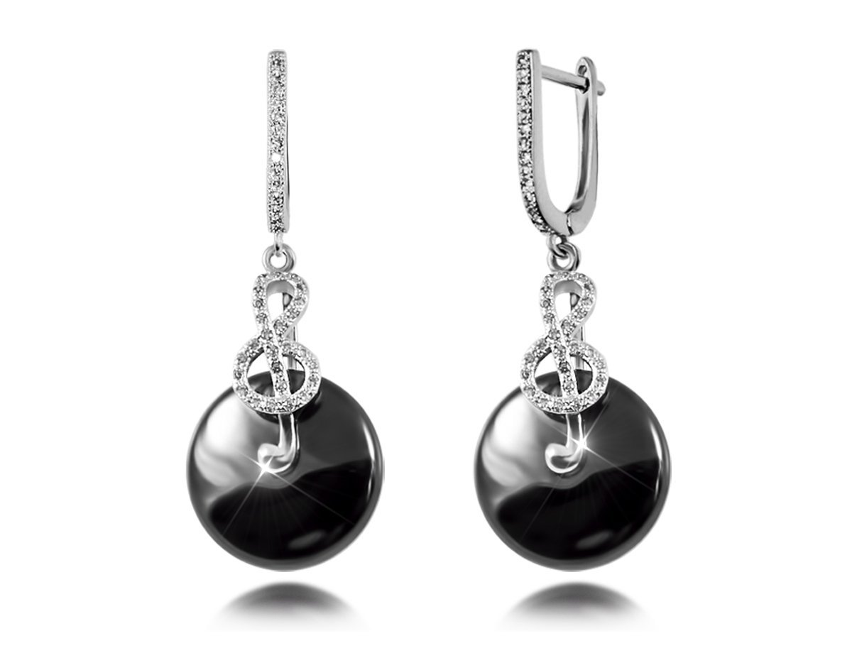  Серьги Скрипичный ключ -  купить в интернет-магазине Белый Барс - фото