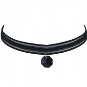 Широкий чокер Black