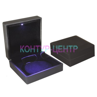 LK-1-P Футляр с подсветкой под часы, браслет черный