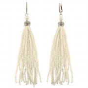 Серьги Кисточки из бисера