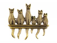 Брошь кошки
