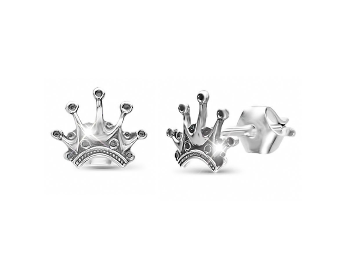 Серьги детские Короны -  купить в интернет-магазине Белый Барс - фото