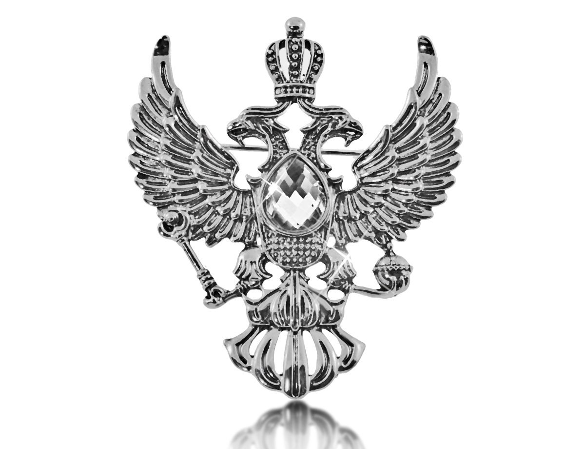 Брошь в виде Герба России  -  купить в интернет-магазине Белый Барс - фото