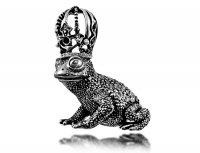 Брошь Лягушка с короной