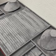 Ящик для украшений в гардеробную из темно-серой элитной замши