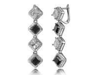 Серьги с кристаллами Chic crystal 