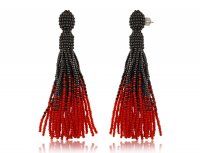Серьги кисти из бисера