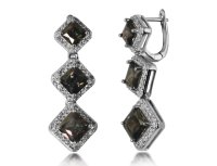 Серьги с кристаллами Great crystal 