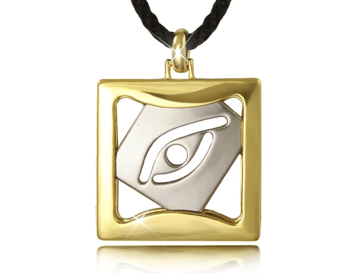 Кулон квадратный Silver and gold -  купить в интернет-магазине Белый Барс - фото