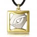 Кулон квадратный Silver and gold