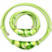 Набор украшений Murano green