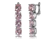 Серьги с кристаллами Purple сrystal      