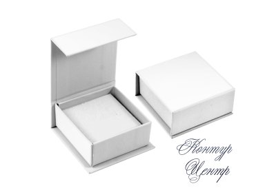 KMS-1-2  Картонная коробочка на магните белая, 6х6 см