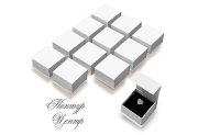 KMS-1-12 Картонные коробочки на магните белые, комплект 12 шт