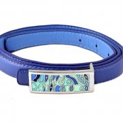 Ремень из кожи Blue 