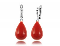 Серьги коралловые
