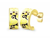 Серьги гвоздики эмаль