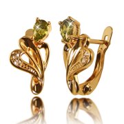 Серьги Сlassic green