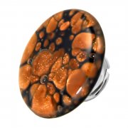 Кольцо из стекла Murano Томная ночь