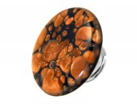 Кольцо из стекла Murano Томная ночь