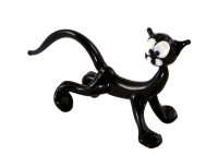 Кошка фигурка из стекла