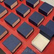 Синие коробочки с крышкой на магните на заказ