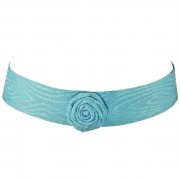 Чокер голубой Blue rose