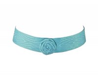 Чокер голубой Blue rose