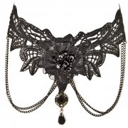 Чокер бижутерия Black lace