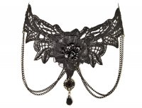 Чокер бижутерия Black lace