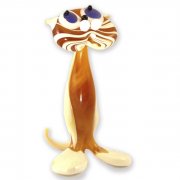 Рыжий кот фигурка из стекла