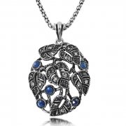 Цепочка с кулоном Blue crystal