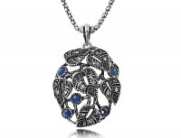 Цепочка с кулоном Blue crystal
