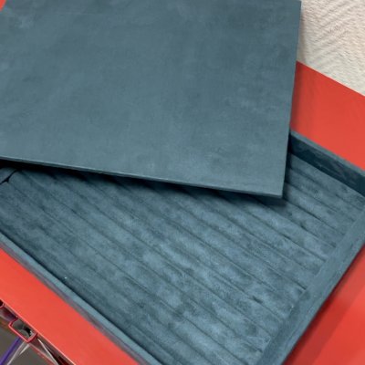 Планшеты со съемной глухой крышкой из изумрудной элитной замши