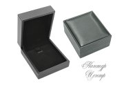 SB-2 Футляр для серег, подвески, брошь серебристая