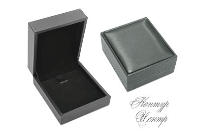 SB-2 Футляр для серег, подвески, брошь серебристая