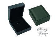 Ювелирная коробочка под серьги, подвеску, брошь зеленая