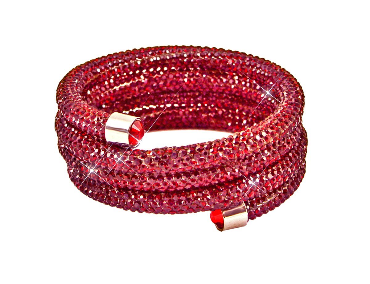 Браслет со стразами Red crystal -  купить в интернет-магазине Белый Барс - фото