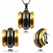 Комплект черный с золотом Gold black