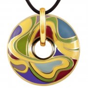 Кулон круглой формы Enamel